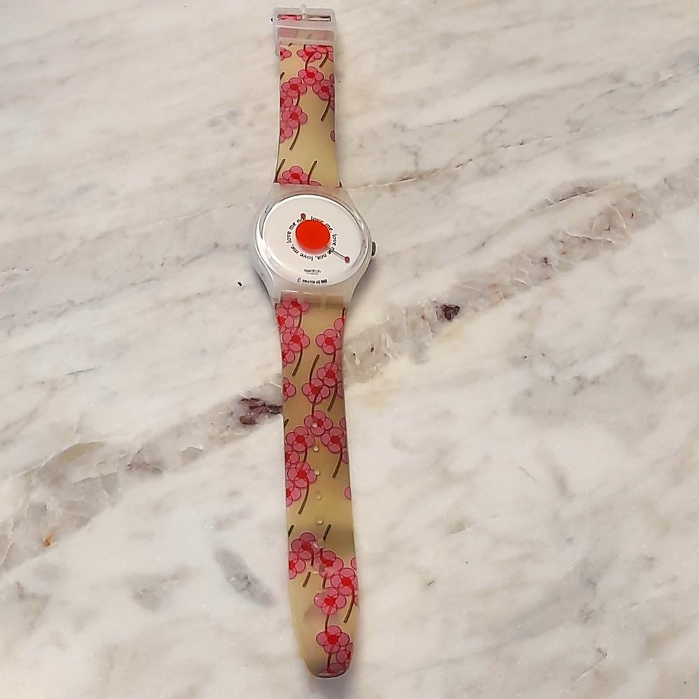 Vintage 1998 Love Me Floral Swiss Swatch Watch For Women New Battery